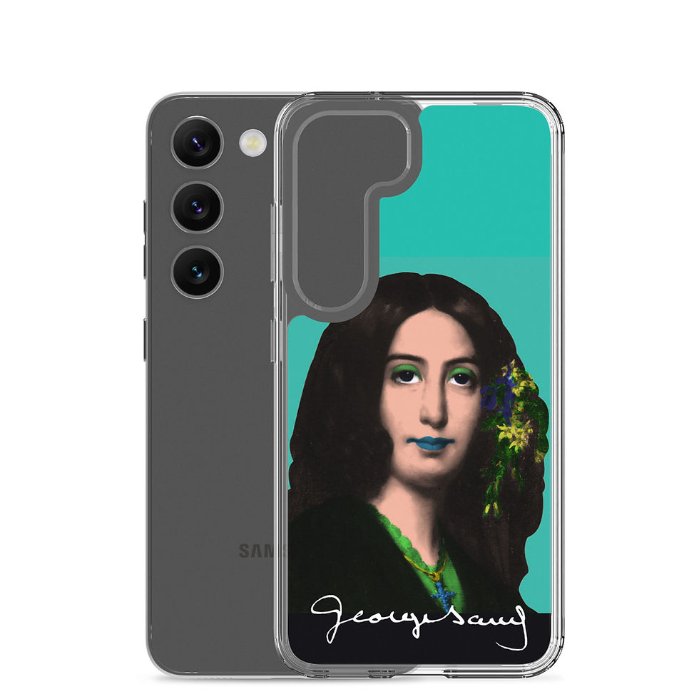 Miniature : George SAND - Pop Art  - Fond Vert Samsung 