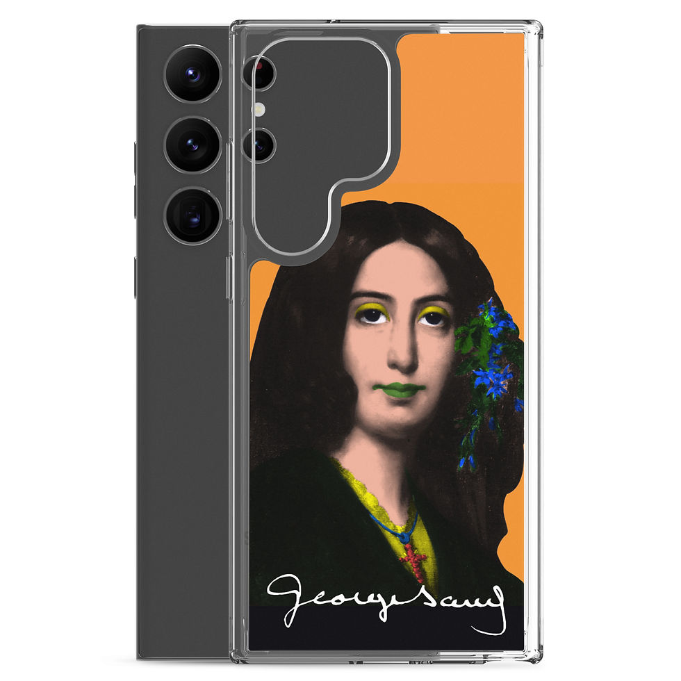 Miniature : George SAND - Pop Art Fond Orange Samsung
