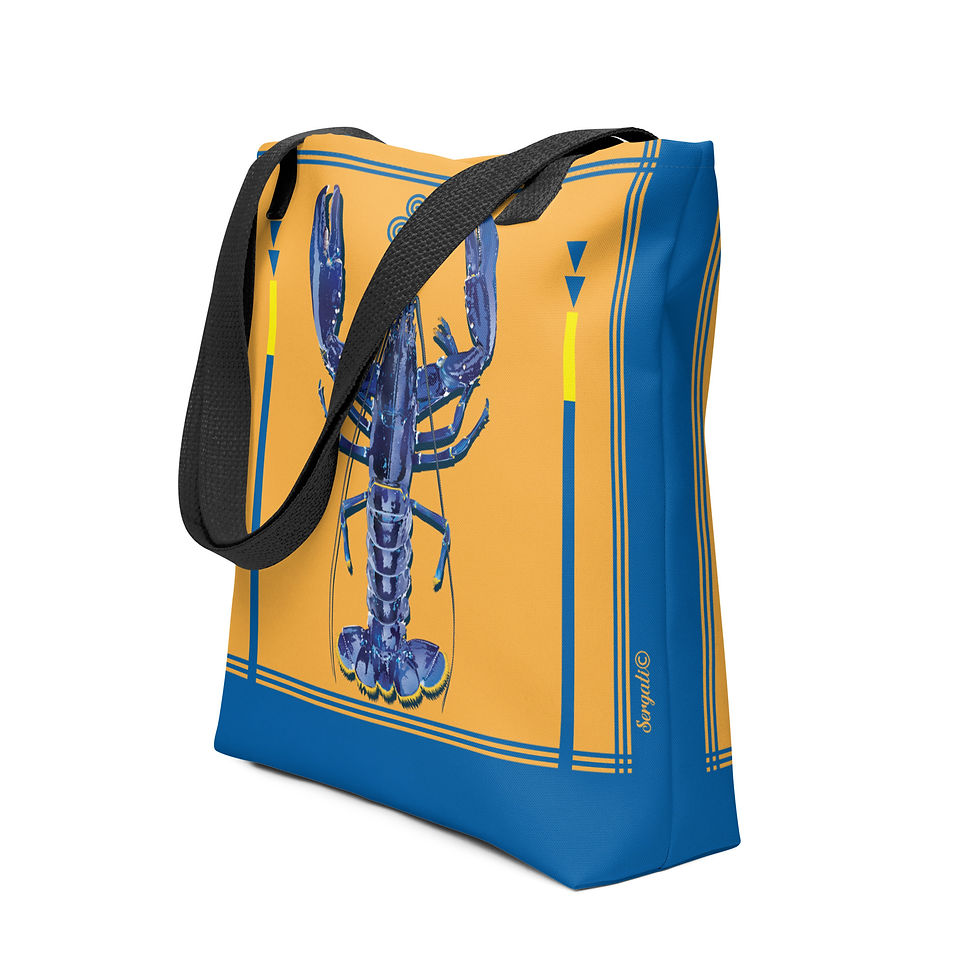 Le Homard Bleu - Fond Orange