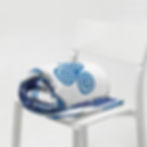 Miniature : Plaid - Le Homard Bleu - Fond Blanc