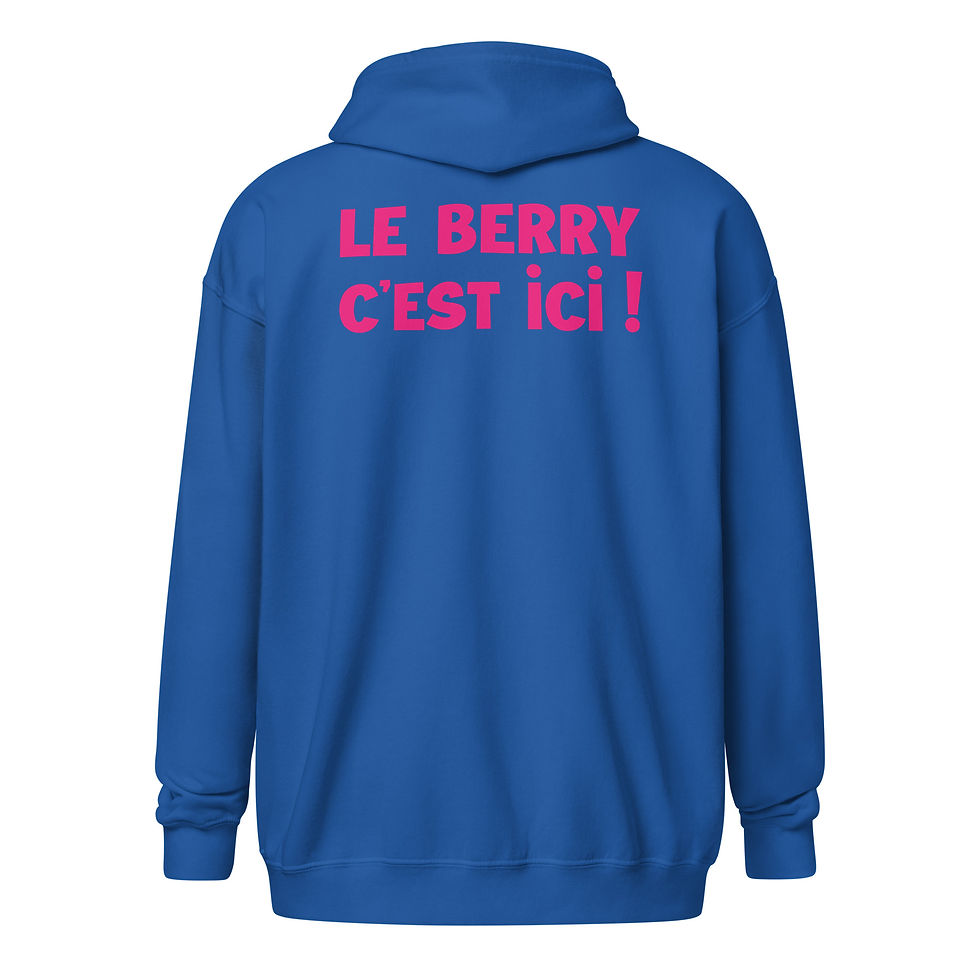 Thumbnail: Sweat Capuche Bleu Le Berry c'est ici !