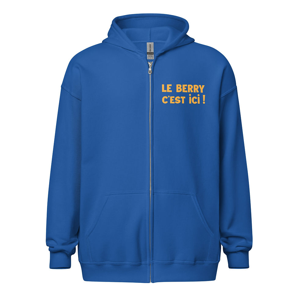 Thumbnail: Sweat Capuche Bleu Le Berry c'est ici !