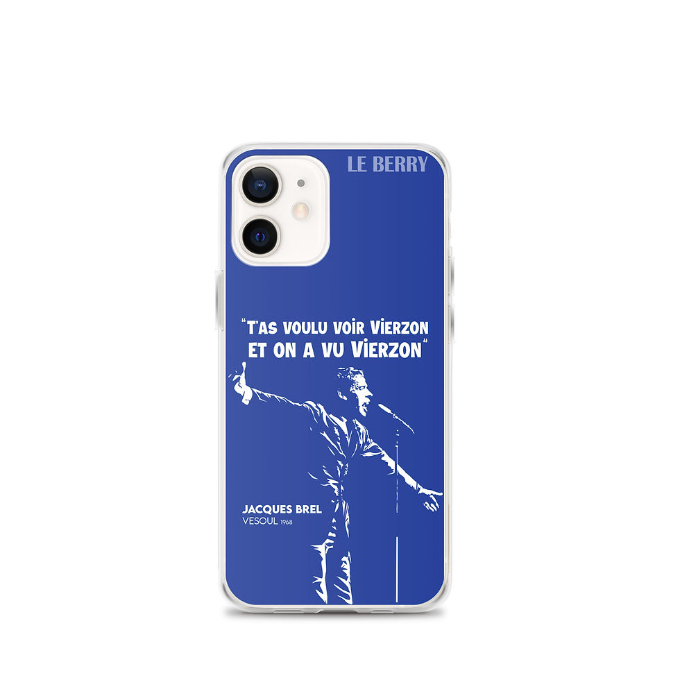 Miniature : T'as voulu voir Vierzon - Jacques Brel - Coque iPhone®