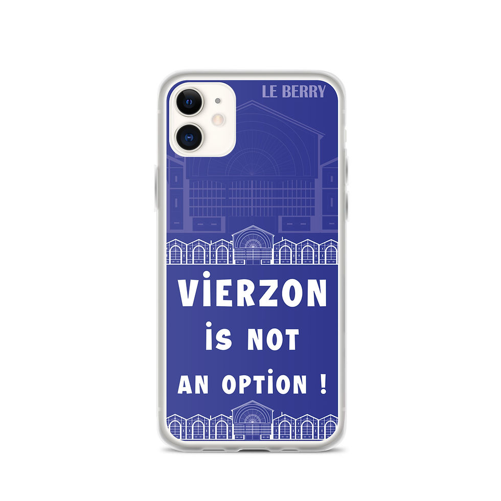 Thumbnail: Vierzon is not an option ! Coques iPhone® - Bleu