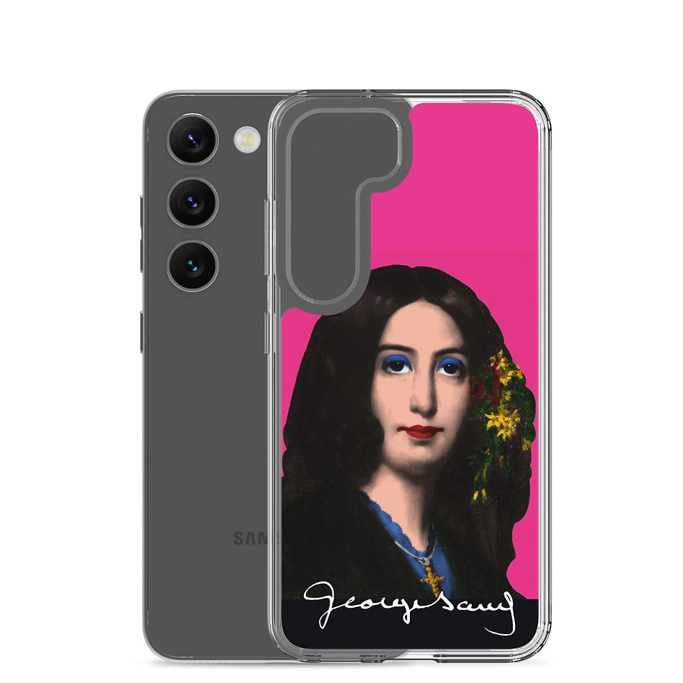 Miniature : George SAND - Pop Art - Fond Rose - Samsung