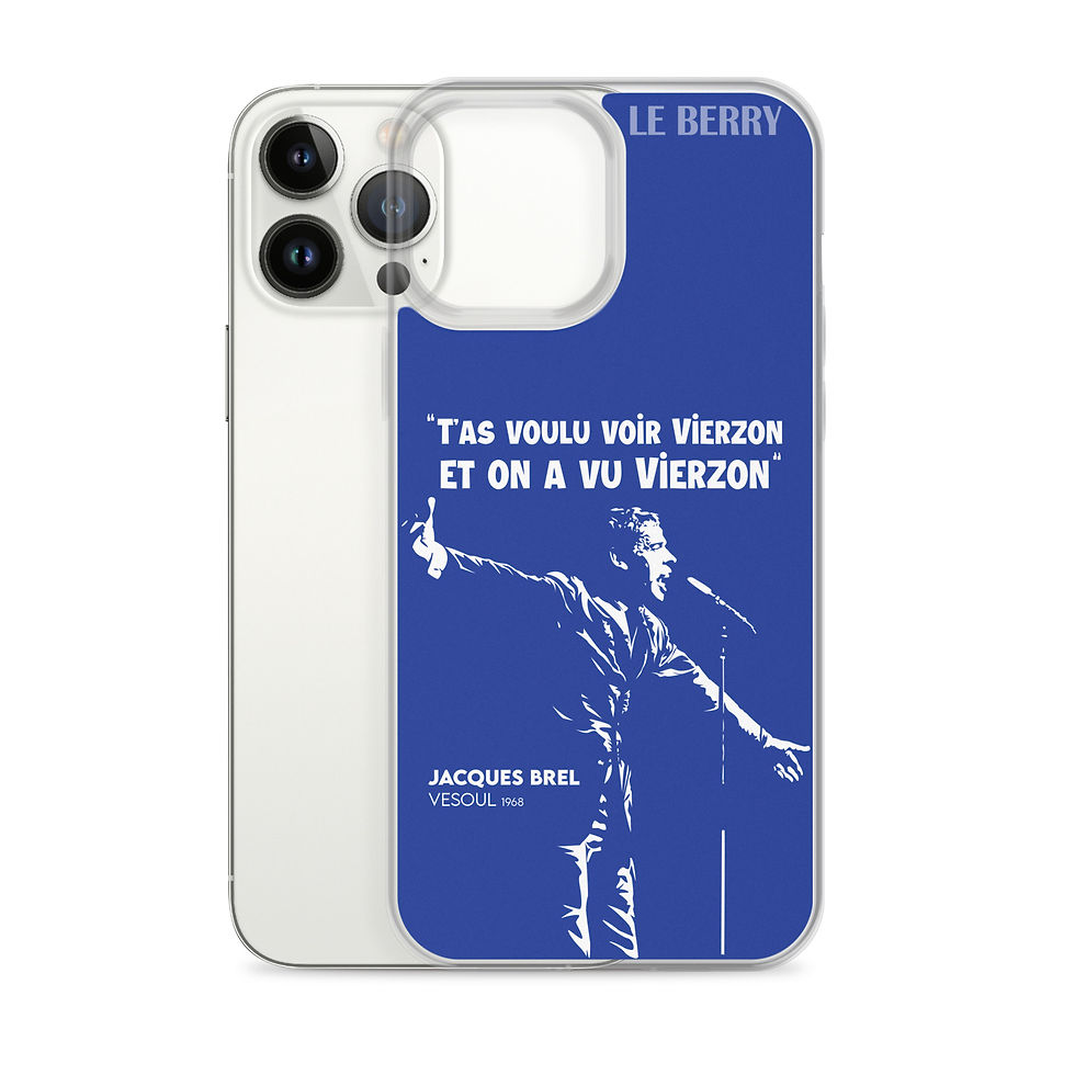 Miniature : T'as voulu voir Vierzon - Jacques Brel - Coque iPhone®