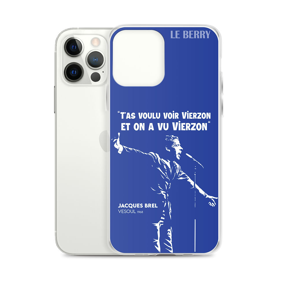 Miniature : T'as voulu voir Vierzon - Jacques Brel - Coque iPhone®