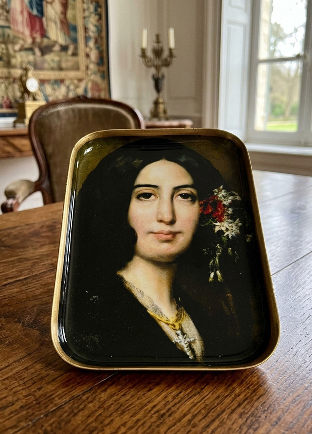 Plateau émaillé GEORGE SAND