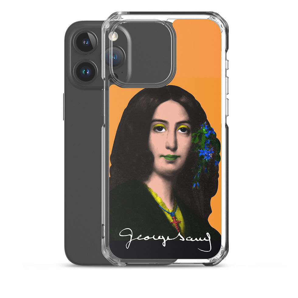 Miniature : George SAND Style POp Art - Fond Orange