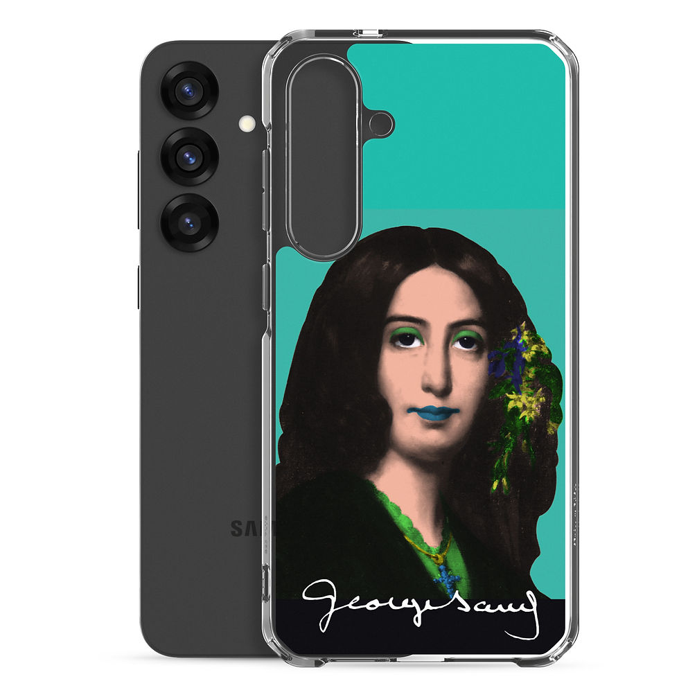 Miniature : George SAND - Pop Art  - Fond Vert Samsung 