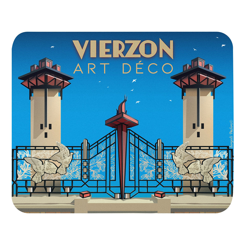 Thumbnail: Tapis de souris - VIERZON - Art Deco