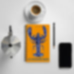 Miniature : Le Homard Bleu - Fond Orange