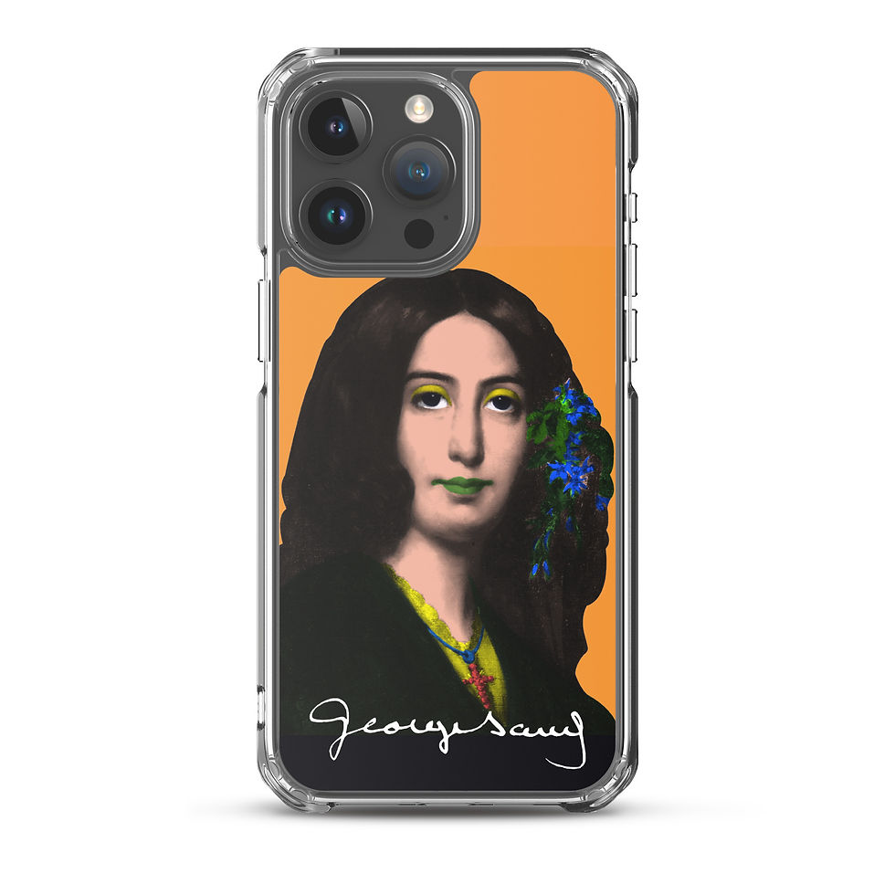 Miniature : George SAND Style POp Art - Fond Orange