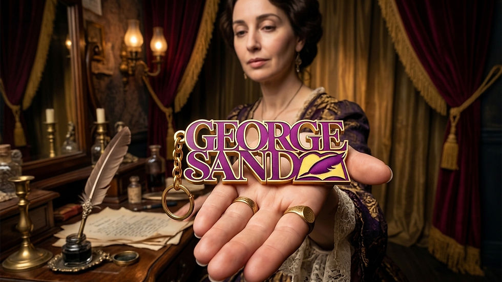 Miniature : SÉRIE LIMITÉE  ! Porte-Clés 3D GEORGE SAND