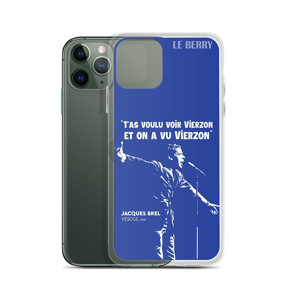 Miniature : T'as voulu voir Vierzon - Jacques Brel - Coque iPhone®