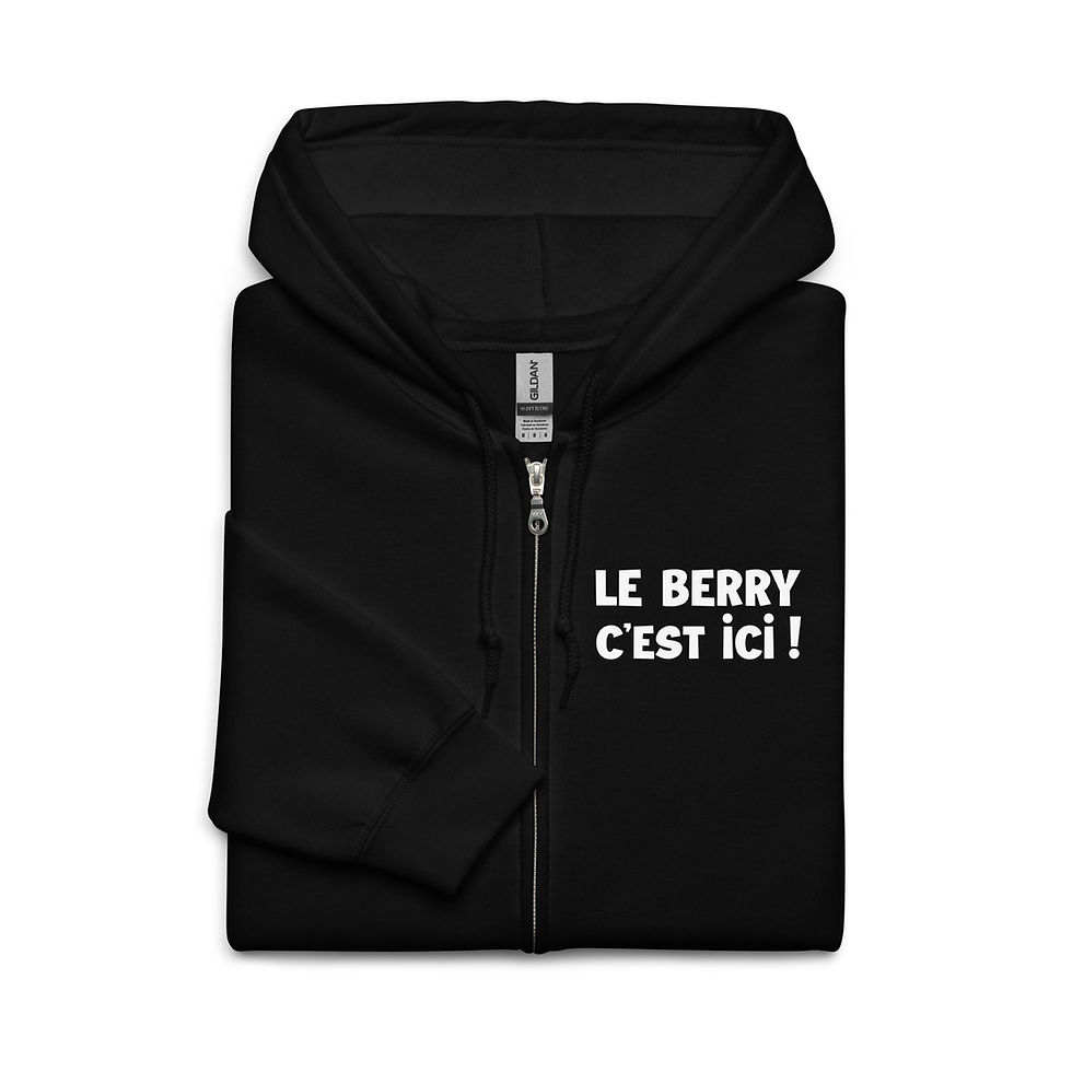 Thumbnail: Sweat Capuche Noir Le Berry c'est ici !