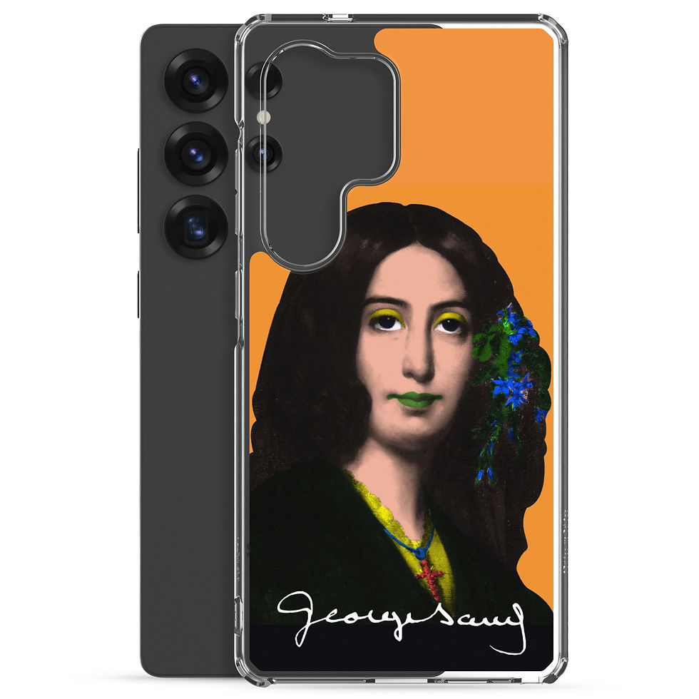 Miniature : George SAND - Pop Art Fond Orange Samsung