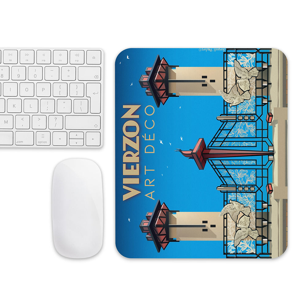 Thumbnail: Tapis de souris - VIERZON - Art Deco