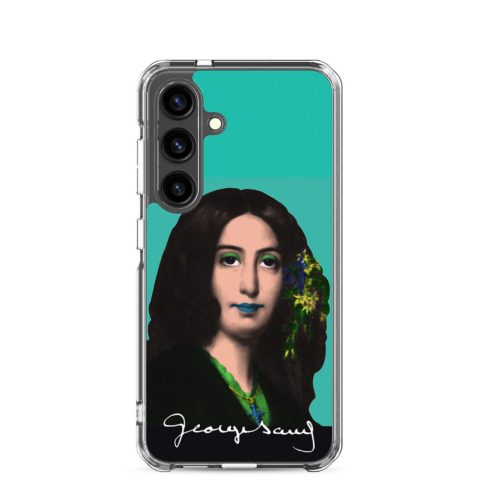 Miniature : George SAND - Pop Art  - Fond Vert Samsung 