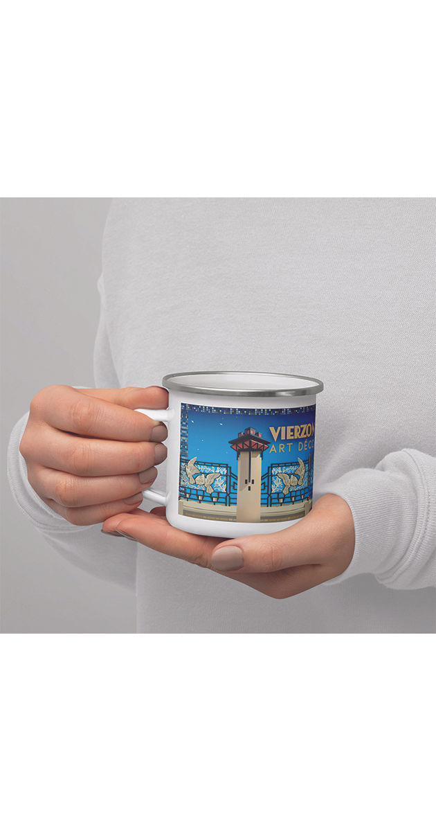 Miniature : Mug émaillé -  Vierzon ART DECO