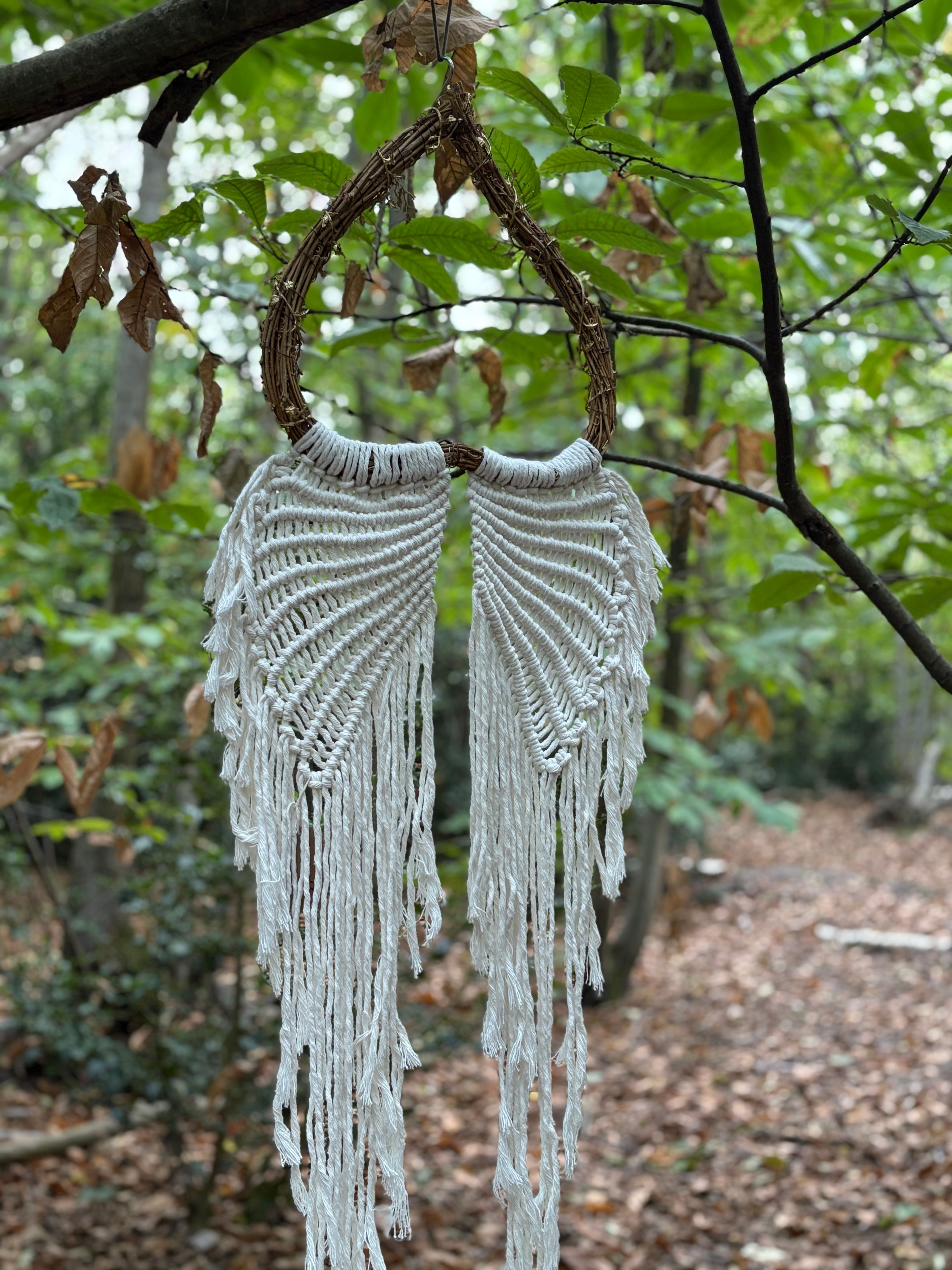 Large Macrame Angel Wings