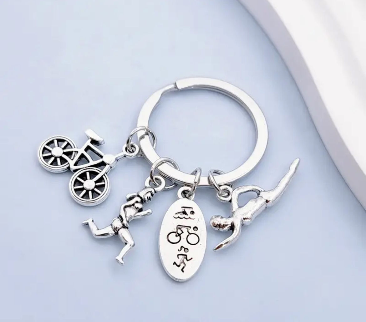 Charm Keyring - Triathlon