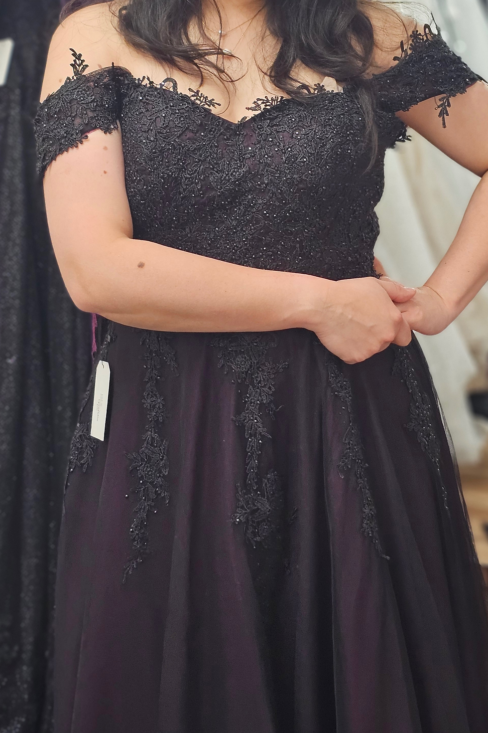 Thumbnail: Lyssandra Gown-Alternative wedding dress- Black And Purple wedding dresss