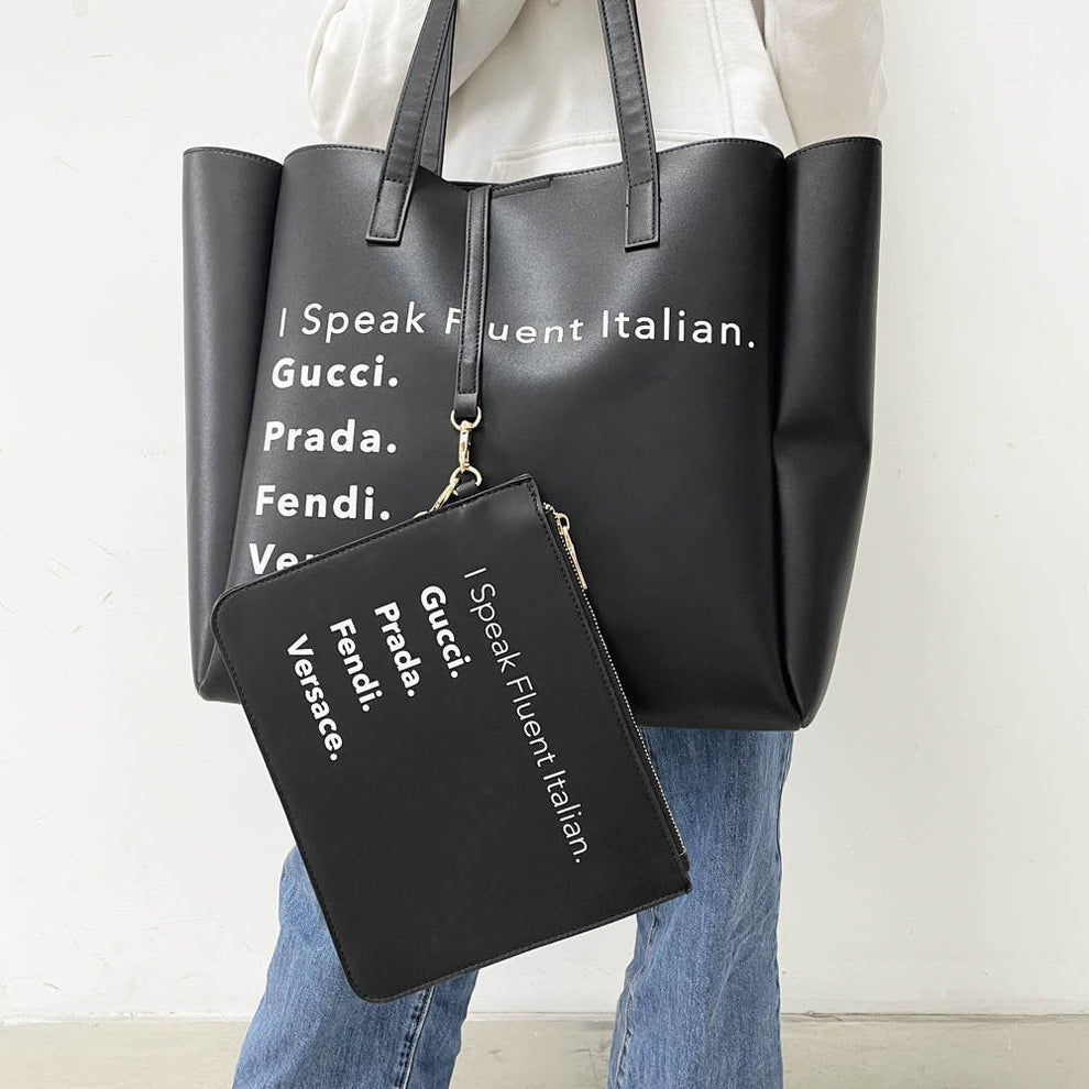 I Speak Fluent Italian Tote 