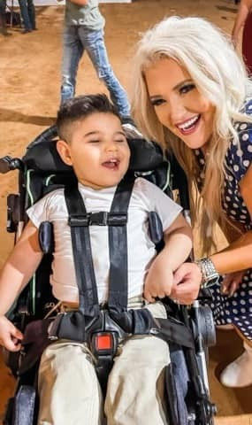 Child in a wheelchair