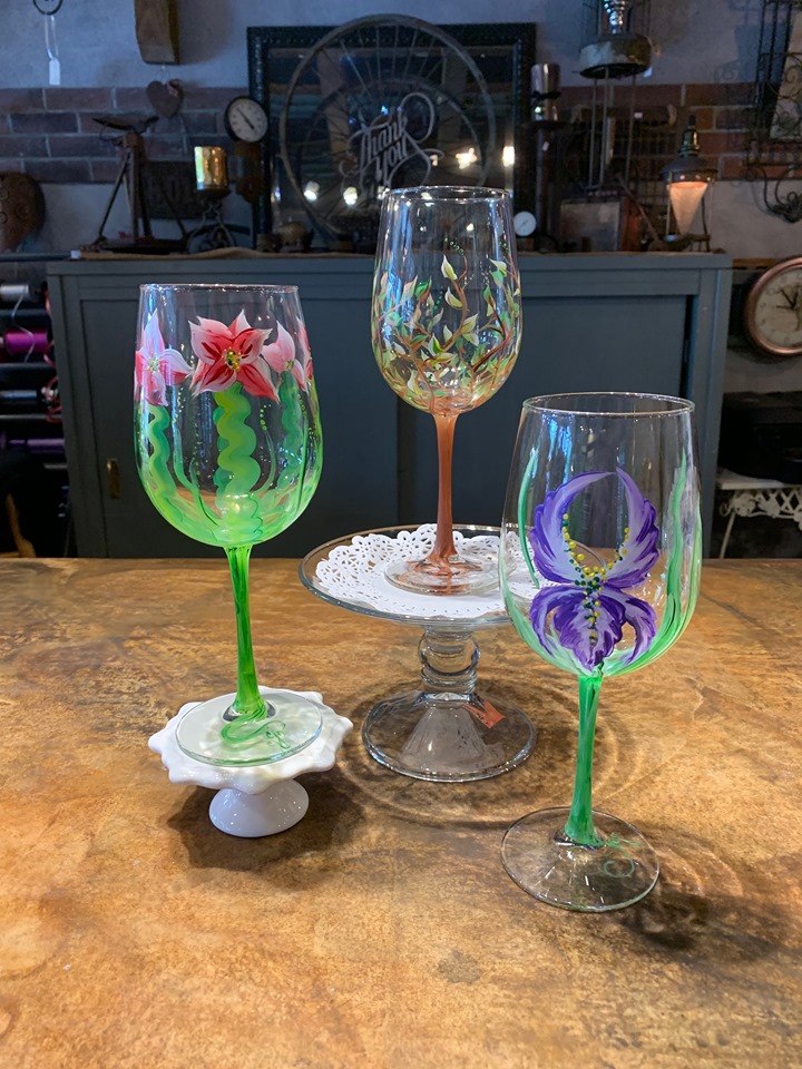 Laugh! Sip! Paint! Wine Glass