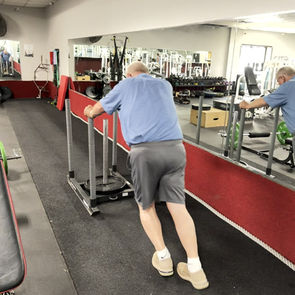 senior personal training client