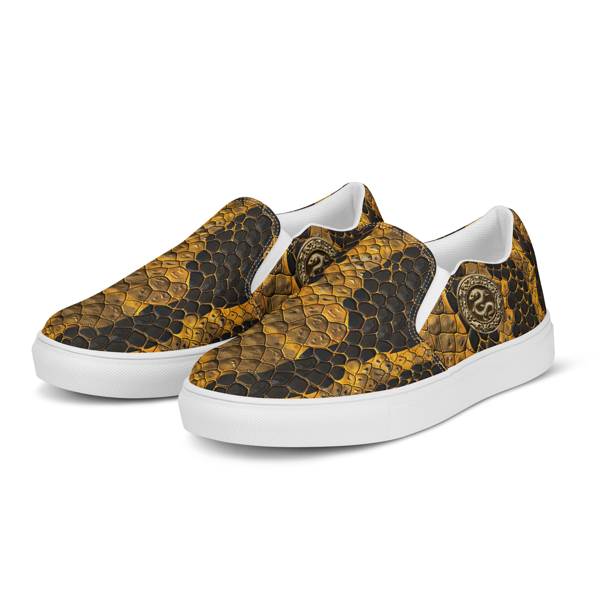 Snaked Men’s slip-on canvas shoes