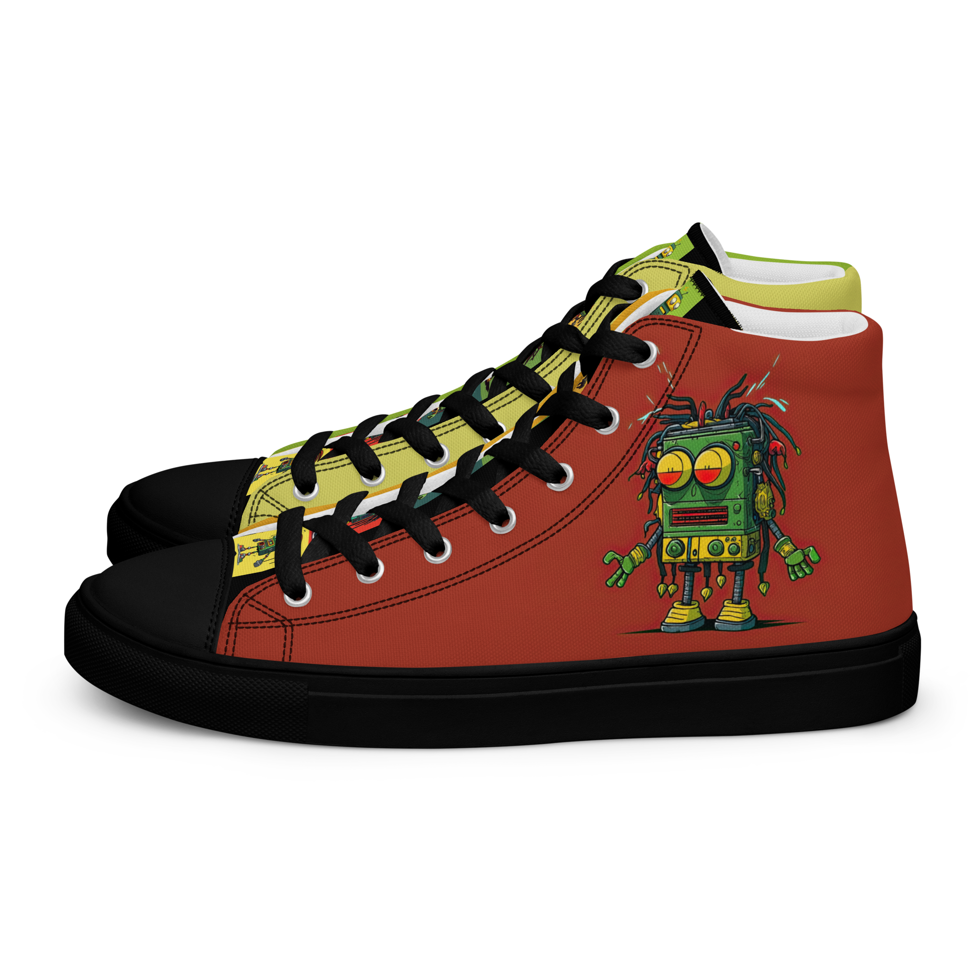 Rastabots Men’s high top canvas shoes