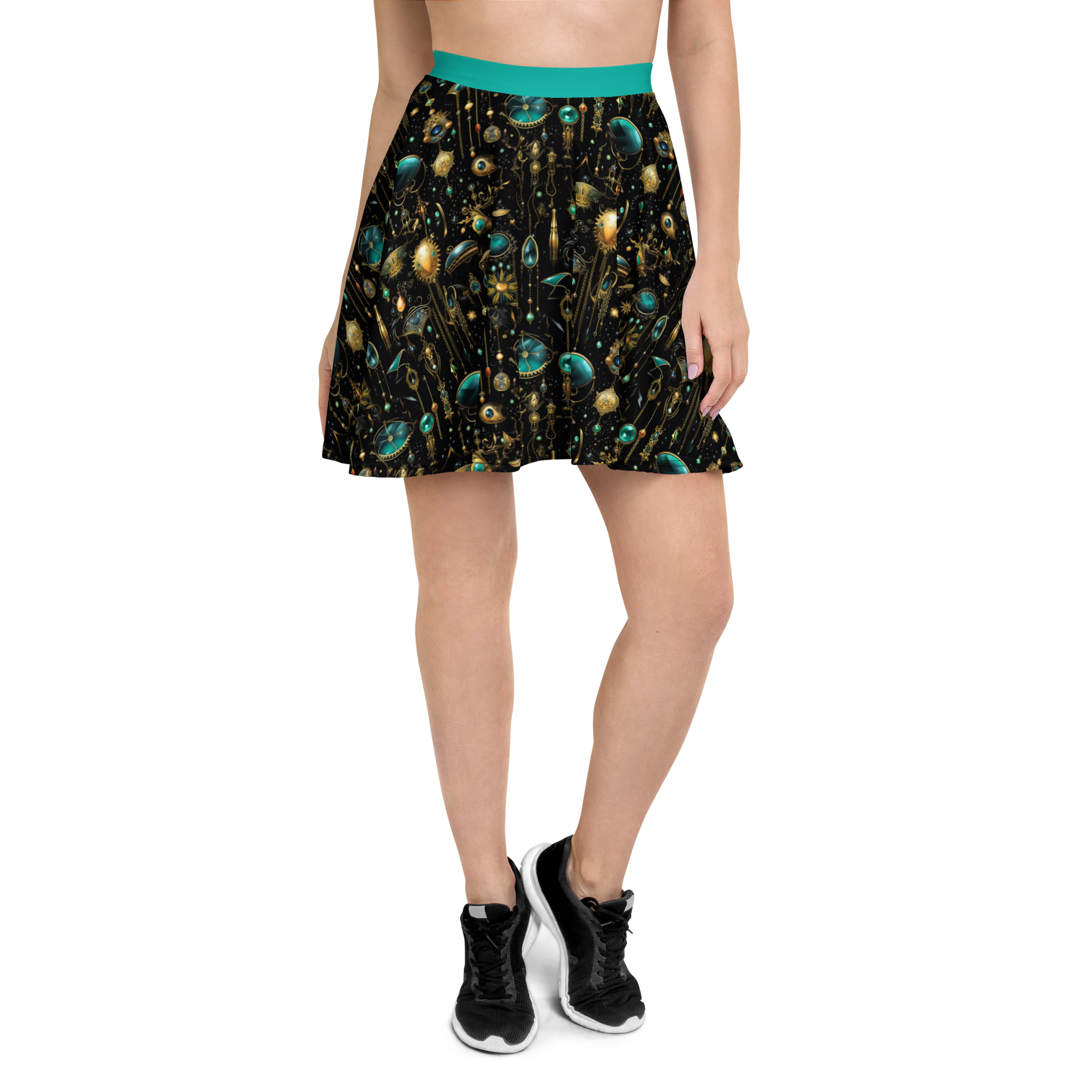 Jeweled Skater Skirt