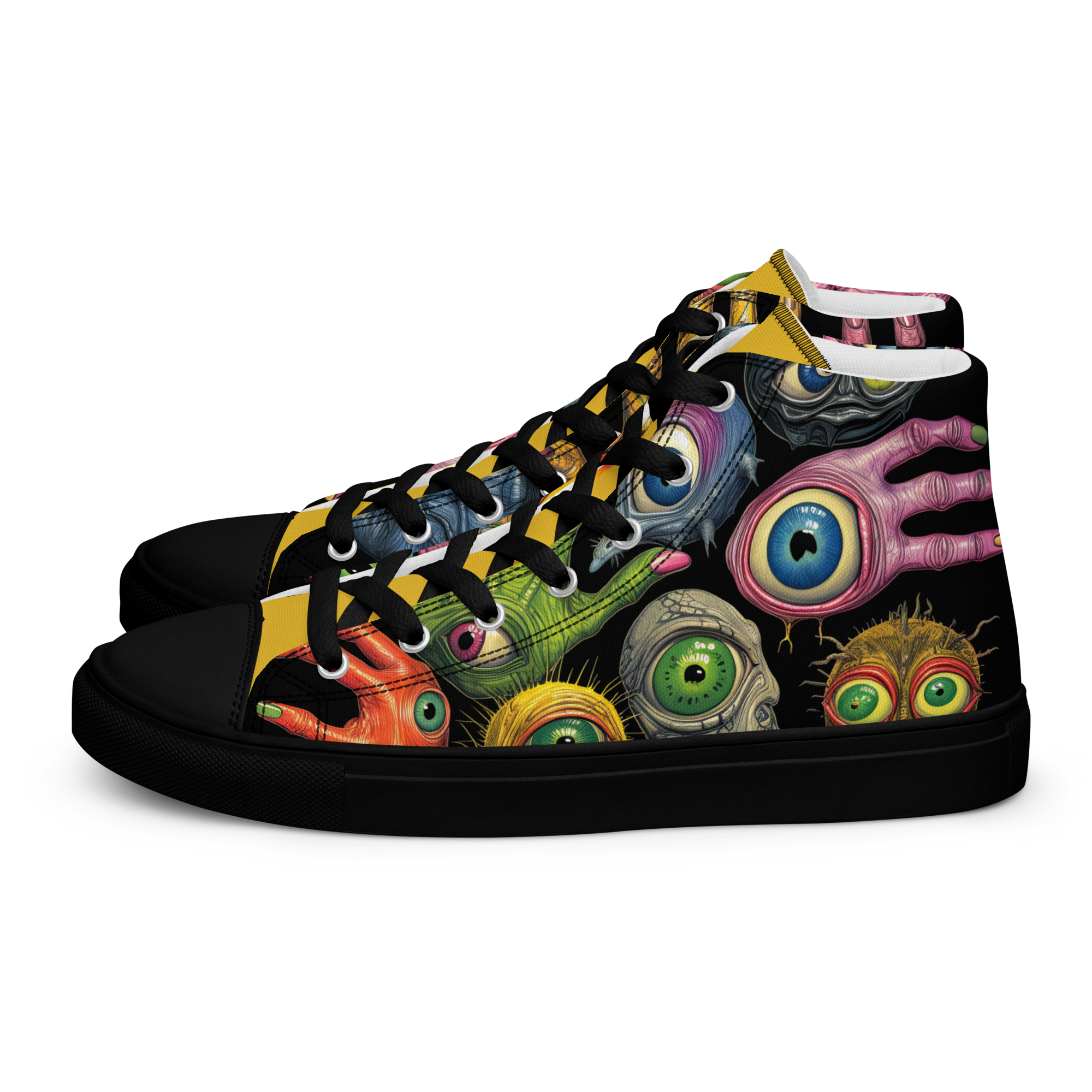 Hand Eye Men’s high top canvas shoes