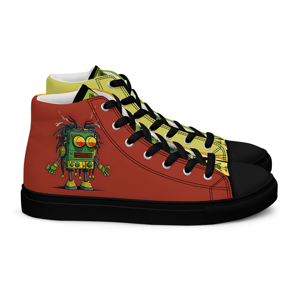 Thumbnail: Rastabots Women's high top canvas shoes