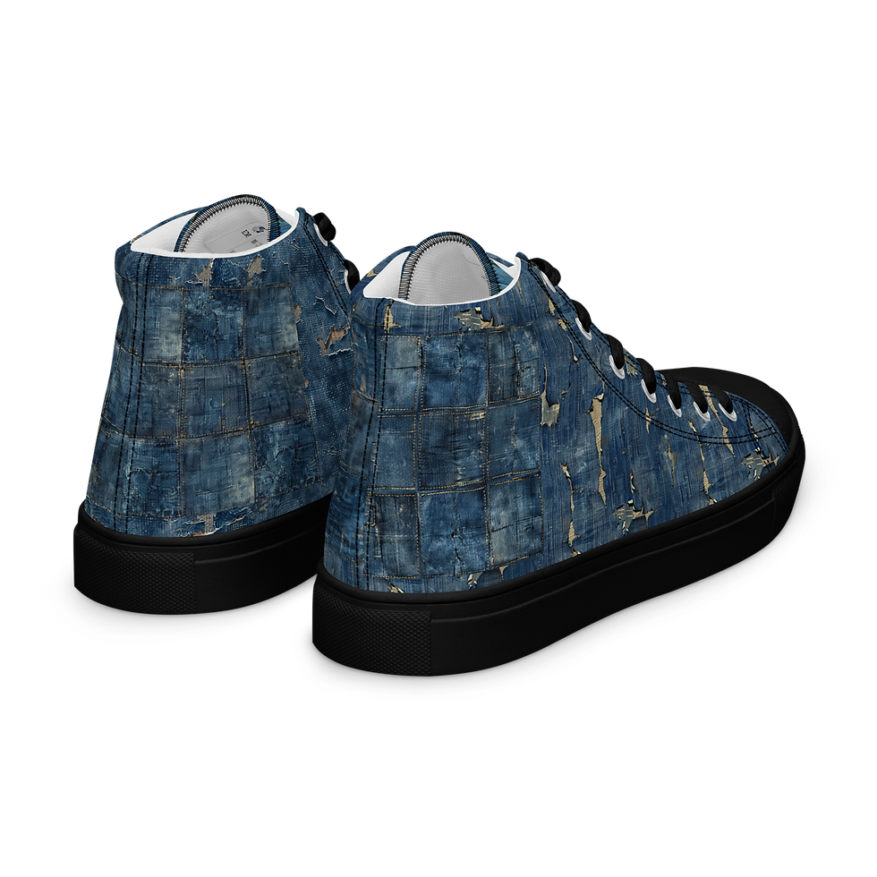 Thumbnail: Denim Dream Women’s high top canvas shoes