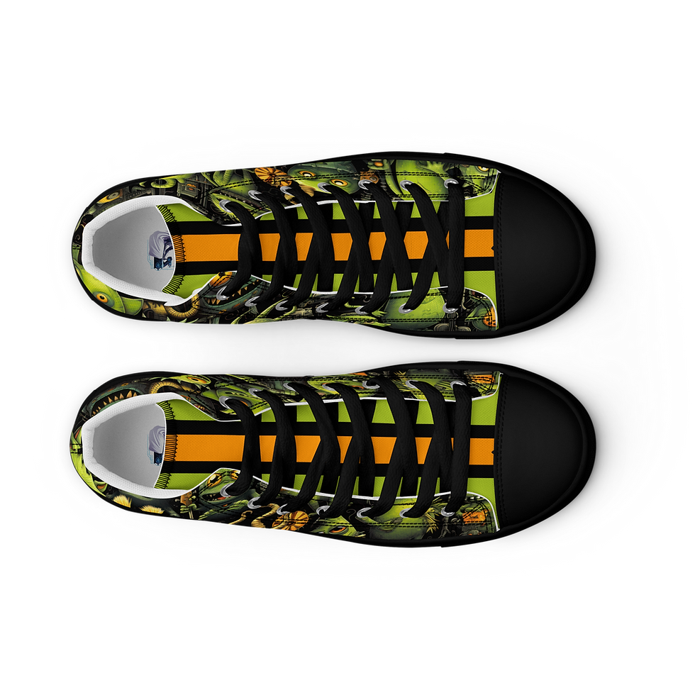 Thumbnail: Music Monsters Women’s high top canvas shoes