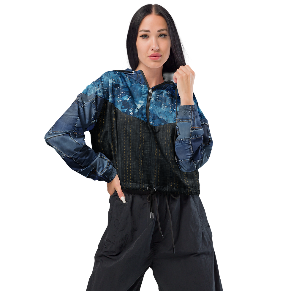 Thumbnail: Denim Dream Women’s cropped windbreaker