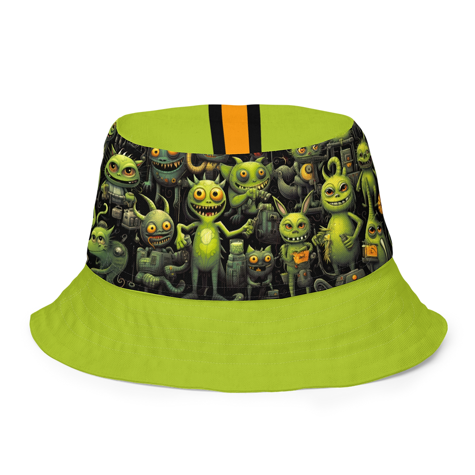 Thumbnail: Music Monsters Reversible bucket hat