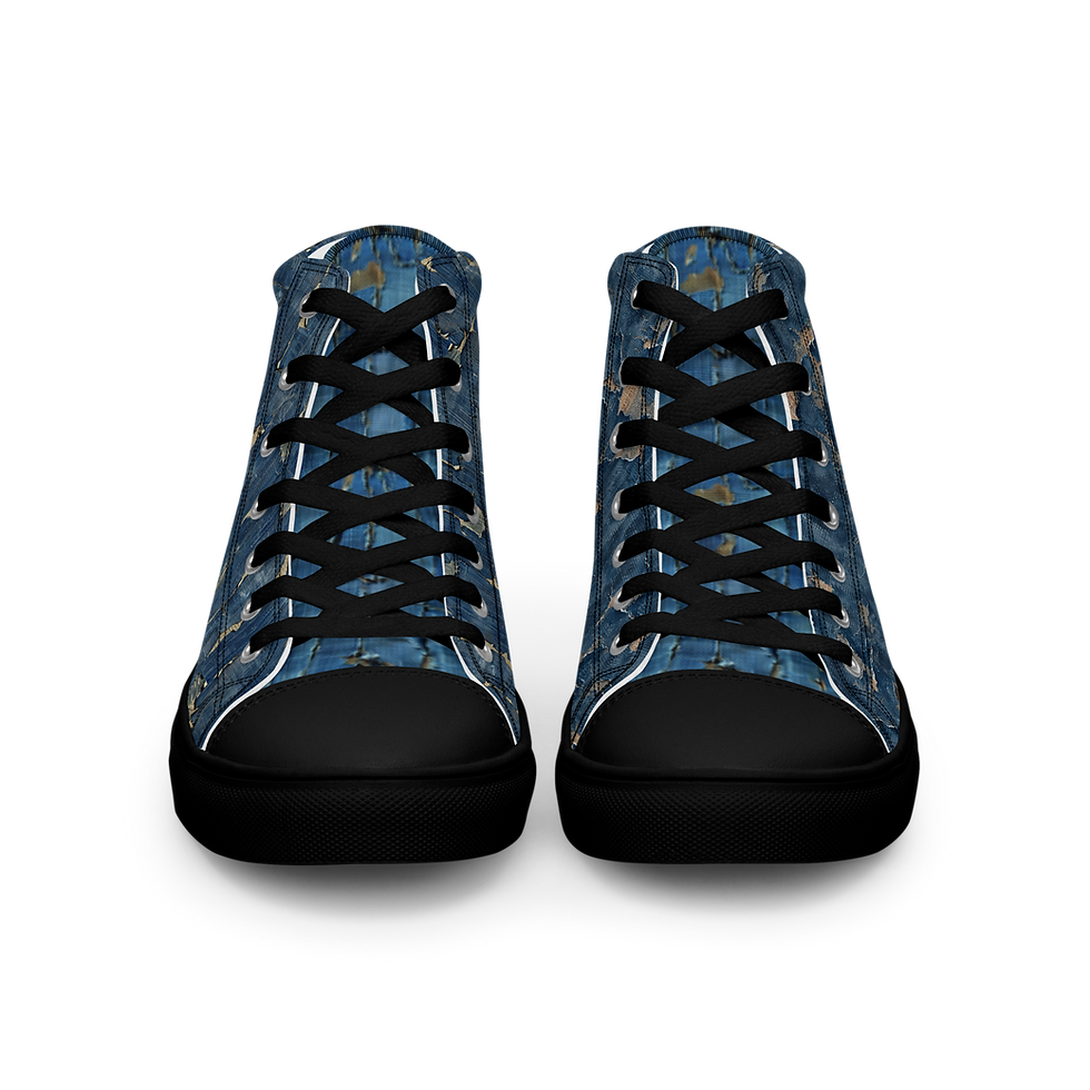 Thumbnail: Denim Dream Women’s high top canvas shoes