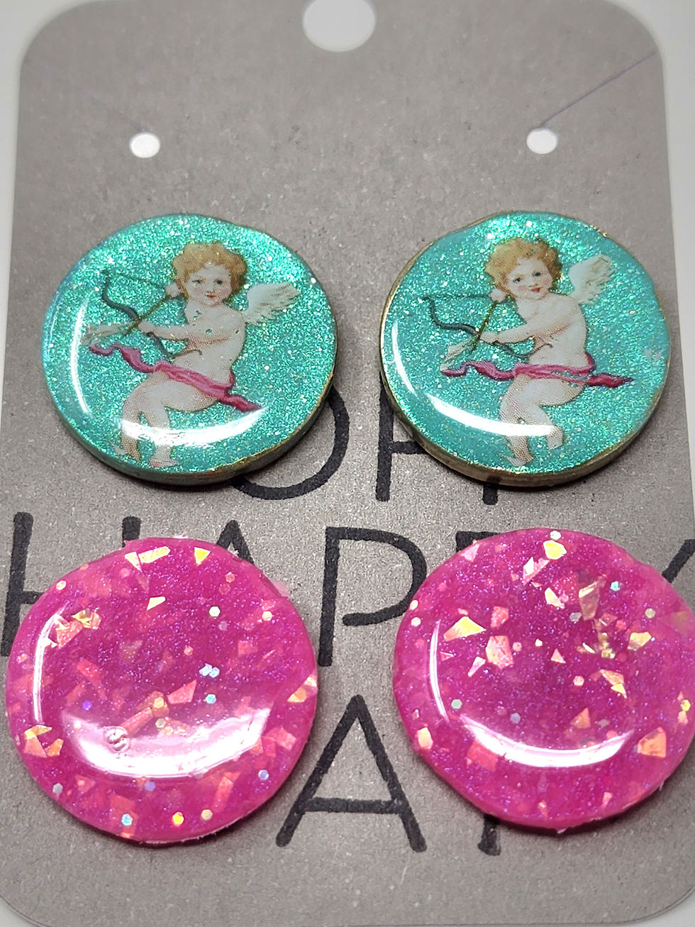 Angels and sparkle-large stud pack