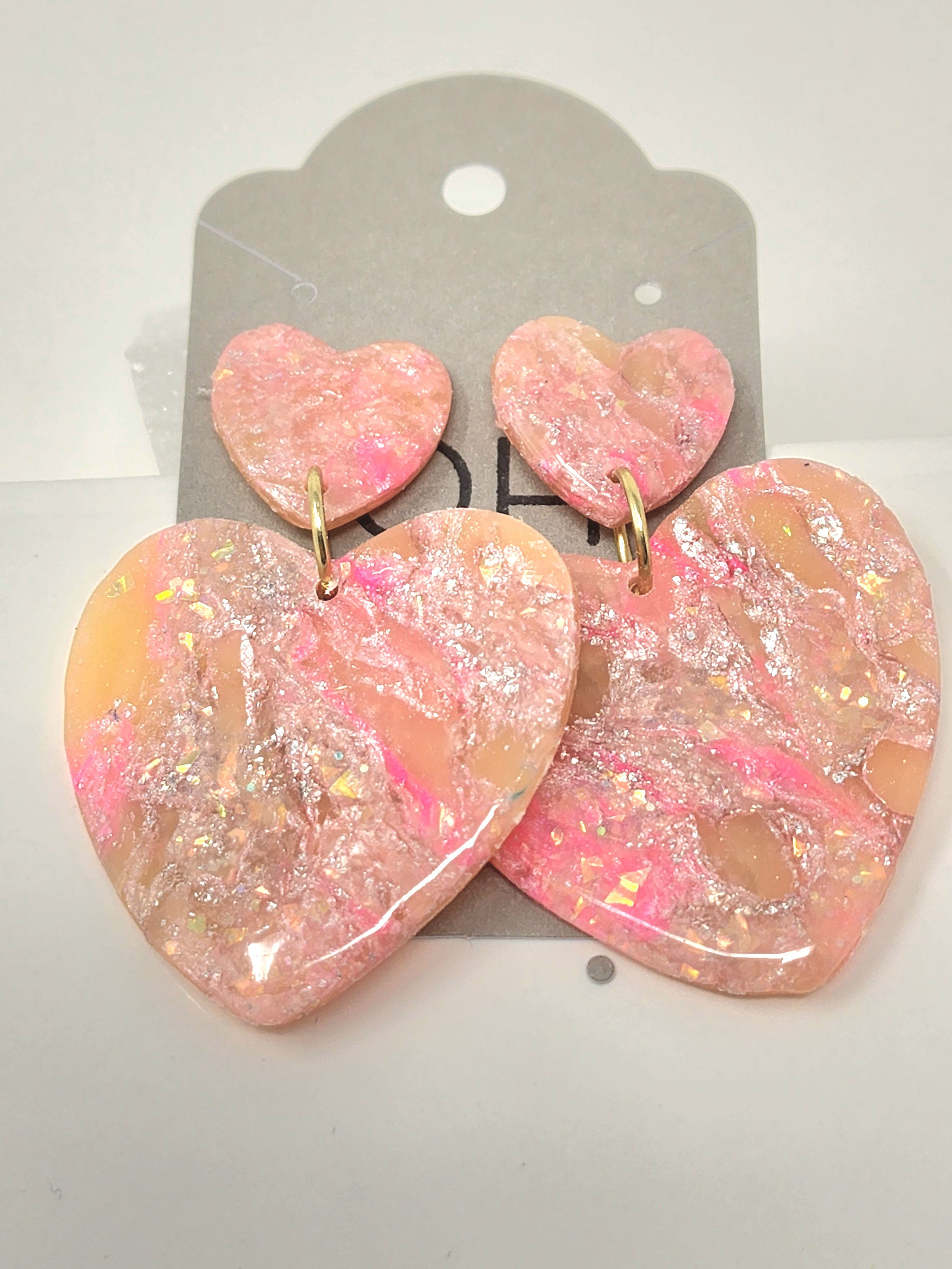 Anastasia in a large heart dangle 