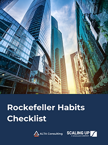 Scaling up: Rockefeller Habits Checklist