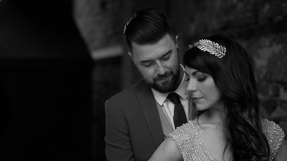 Tender moment from wedding video