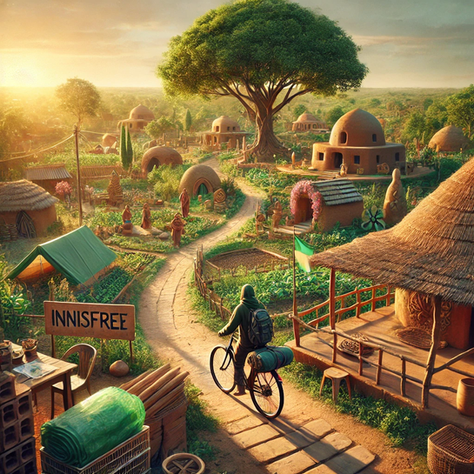 A sustainable village developed in India, born on a Bikepacking Adventure