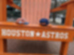 Hometown Astros customs on big chair out