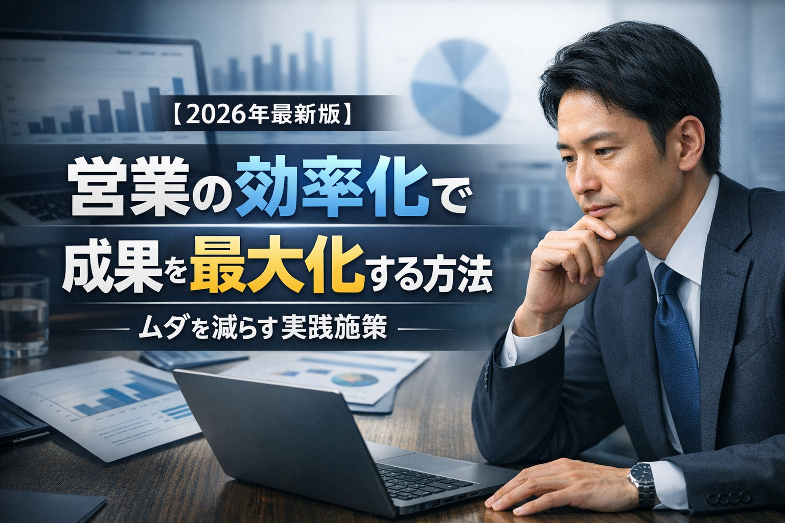 営業効率化の進め方|業務の減らし方・ツール・改善指標を解説