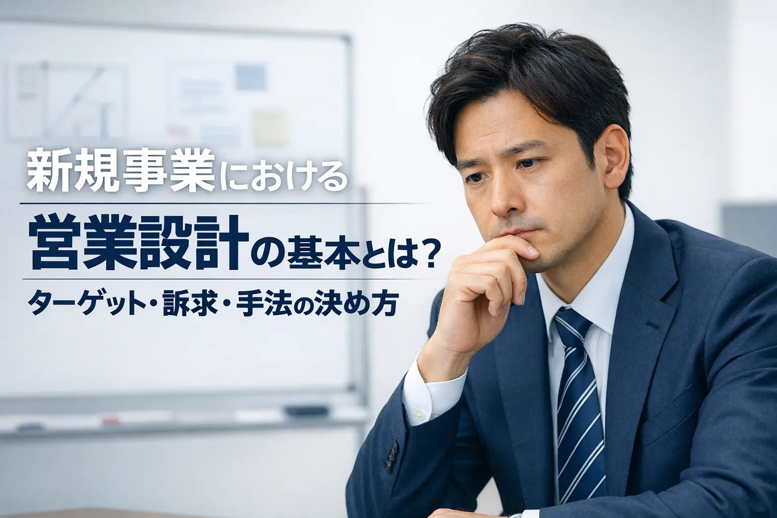 新規事業の営業設計とは?初期顧客の開拓・仮説検証を進める手順