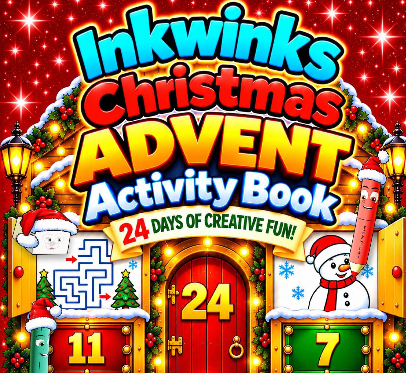 Inkwinks Christmas Advent Activity Book - PREMIUM PAPERBACK EDITION